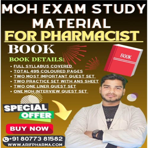MOH Exam Study Book For Pharmacist | MOH Exam Updated Book